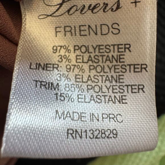 Lovers + Friends Revolve Nomad Satin Bomber Jacket Red size Small Colorblock - Picture 7 of 11